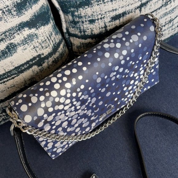 Kate Spade Cameron Convertible Crossbody Black with Multi-Colored Dots - Picture 8 of 16